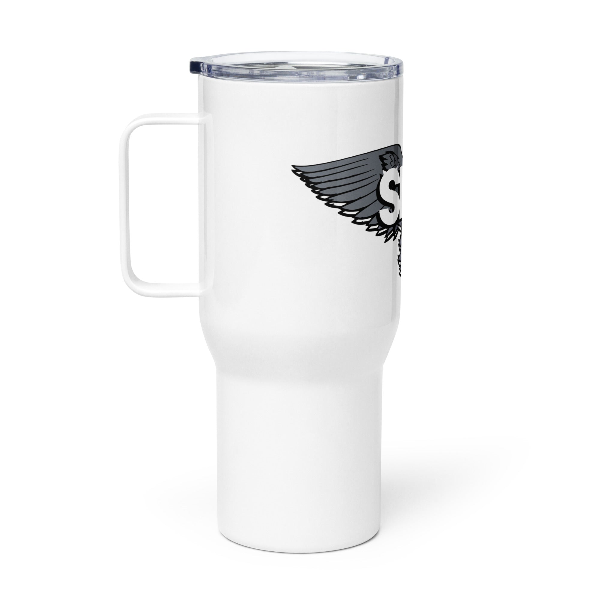 SKM Travel mug with a handle