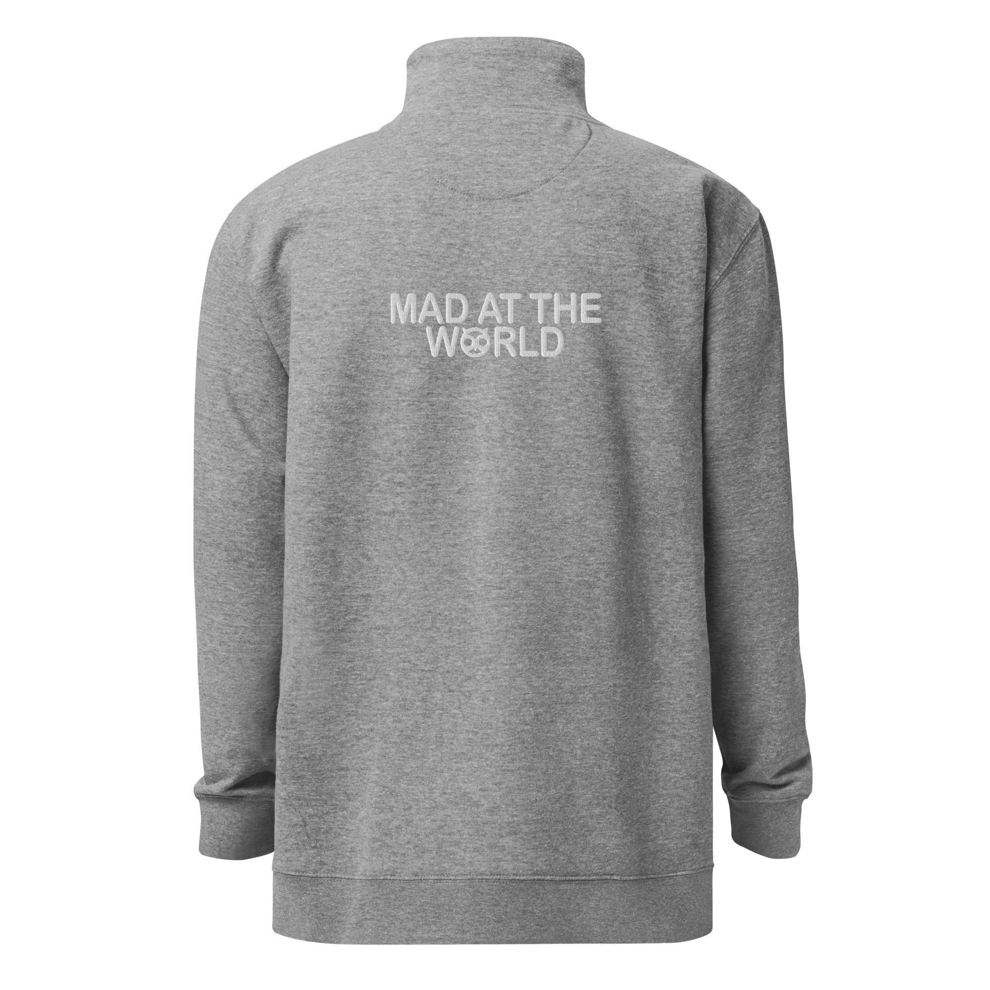 Mad at the World fleece pullover