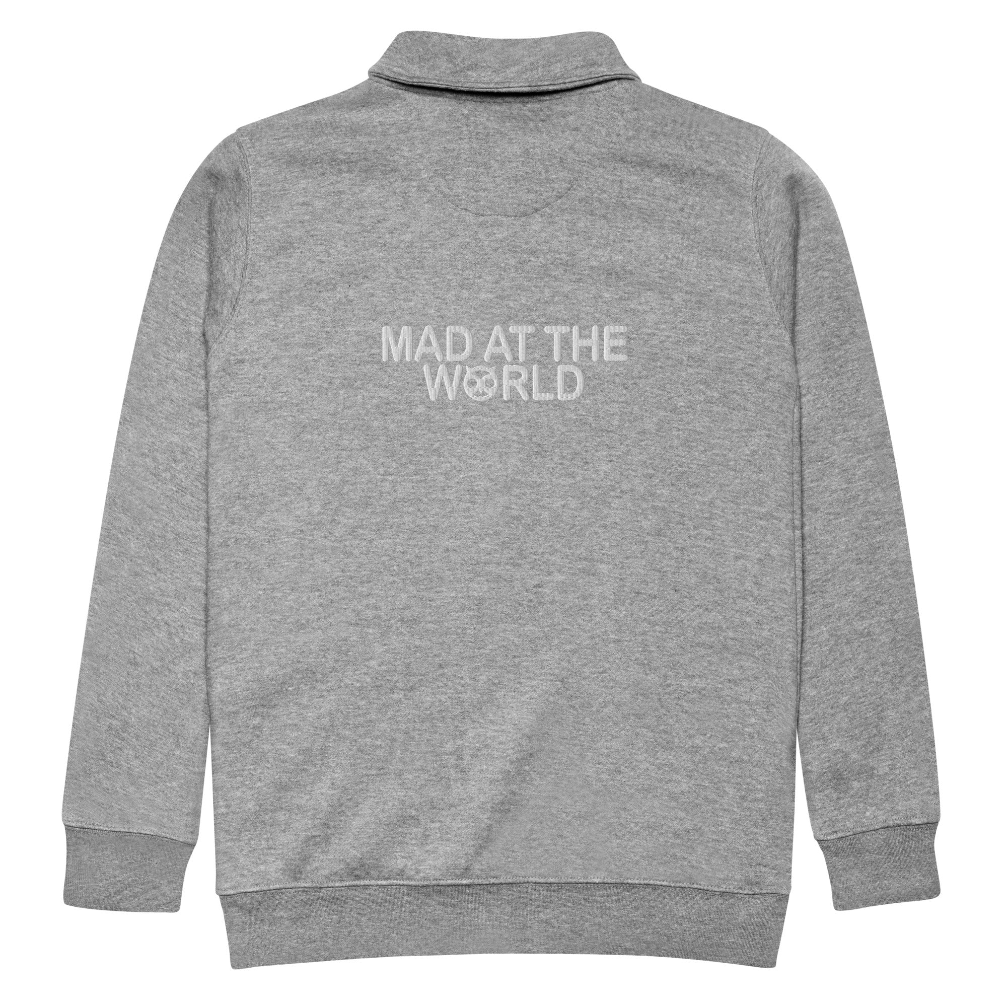 Mad at the World fleece pullover
