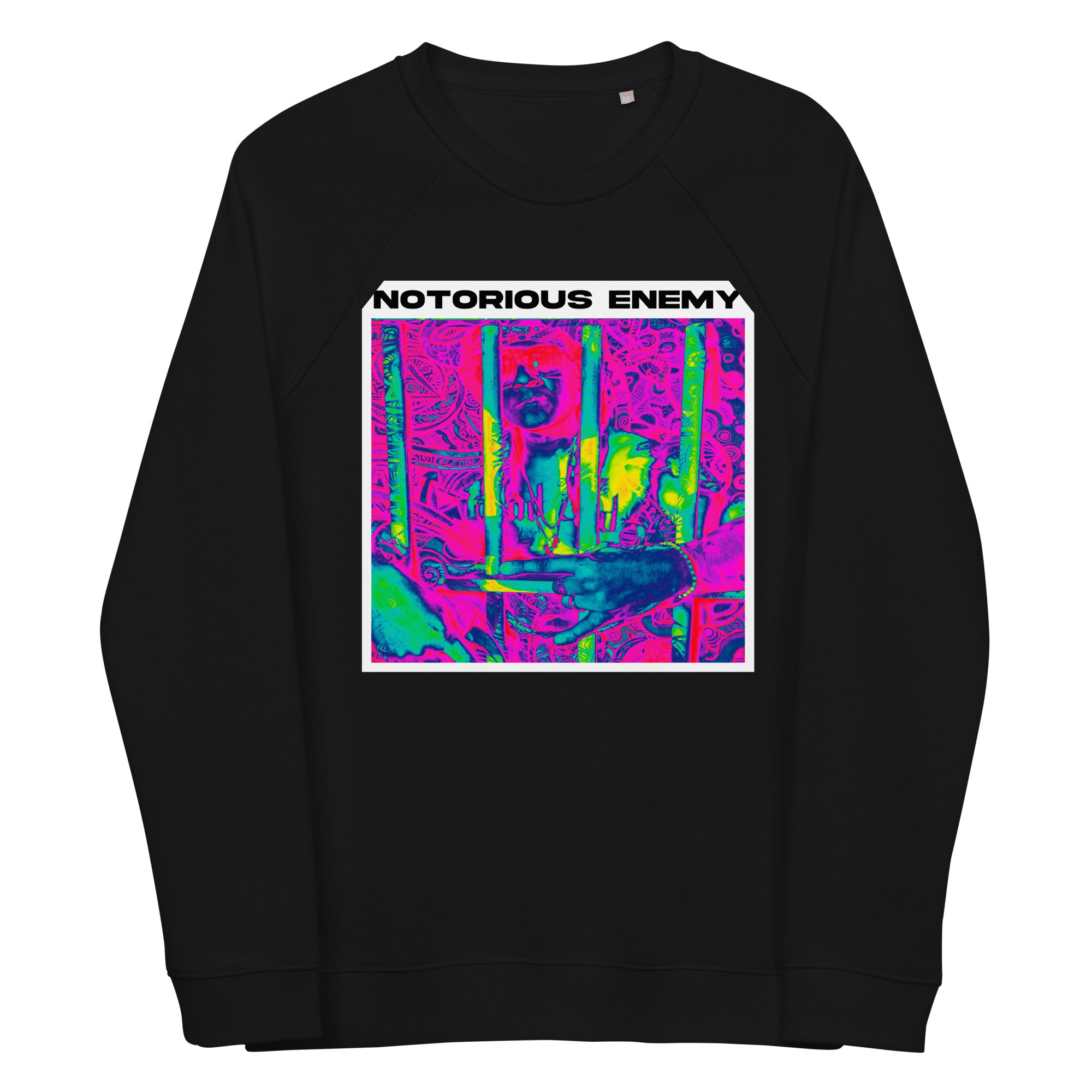 Notorious Enemy 1 organic raglan sweatshirt