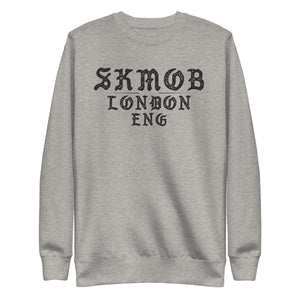 Open image in slideshow, SKMOB LONDON ( White &amp; Gray )  Premium Crewneck Sweatshirt
