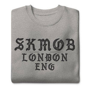 SKMOB LONDON (Gray)  Premium Crewneck Sweatshirt