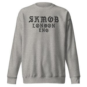 SKMOB LONDON (Gray)  Premium Crewneck Sweatshirt