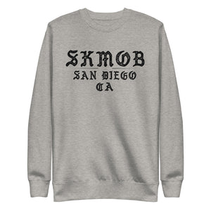 Open image in slideshow, SKMOB SAN DIEGO ( Gray &amp; White ) Premium Crewneck Sweatshirt
