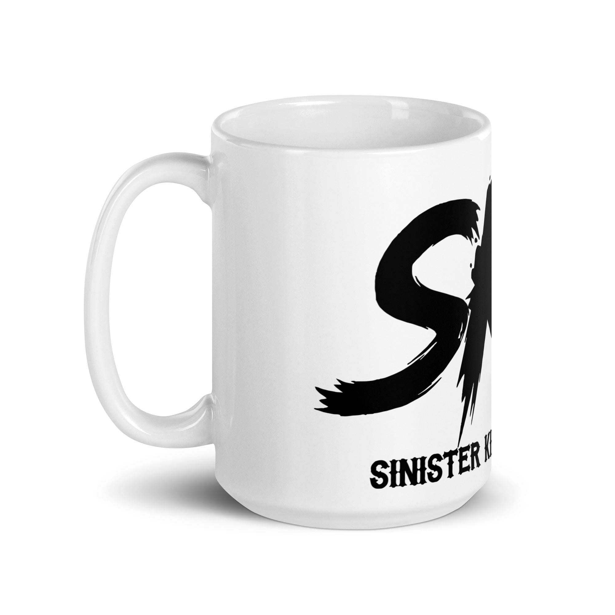 SKM White glossy mug