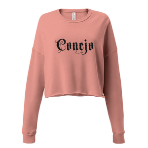 Open image in slideshow, Conejo (Black Logo) Crop Sweatshirt for Women
