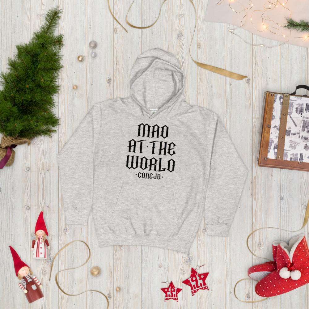 Conejo: Mad At The World Kids Hoodie