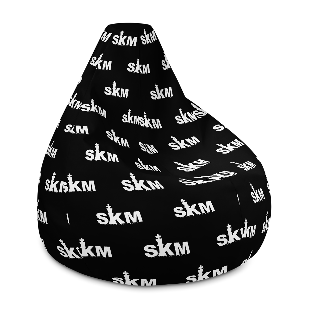 SKM Logo Print Bean Bag Chair w/ filling