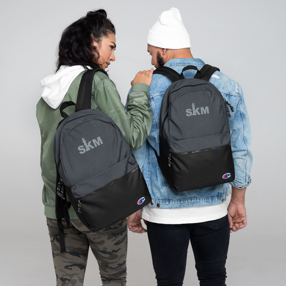 SKM Embroidered Champion Backpack