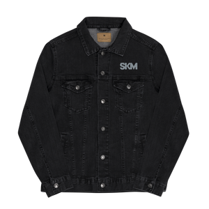 Open image in slideshow, SKM Logo Fashion Denim Jacket
